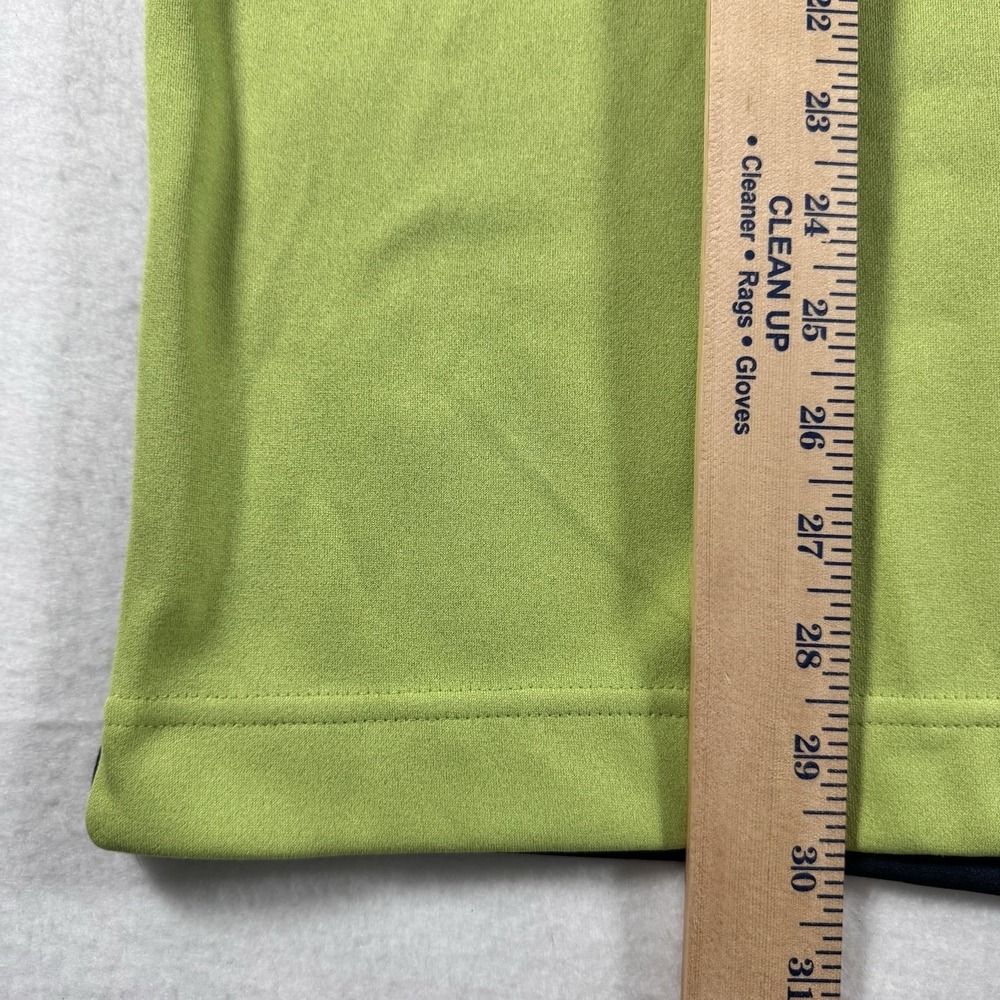 Nike Golf Dri-FIT Pullover Men XXL Lime Green Navy Blue 1/4 Zip Long Sleeve - Picture 6 of 8